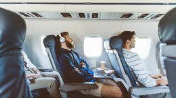 Sleeping on Plane Flight