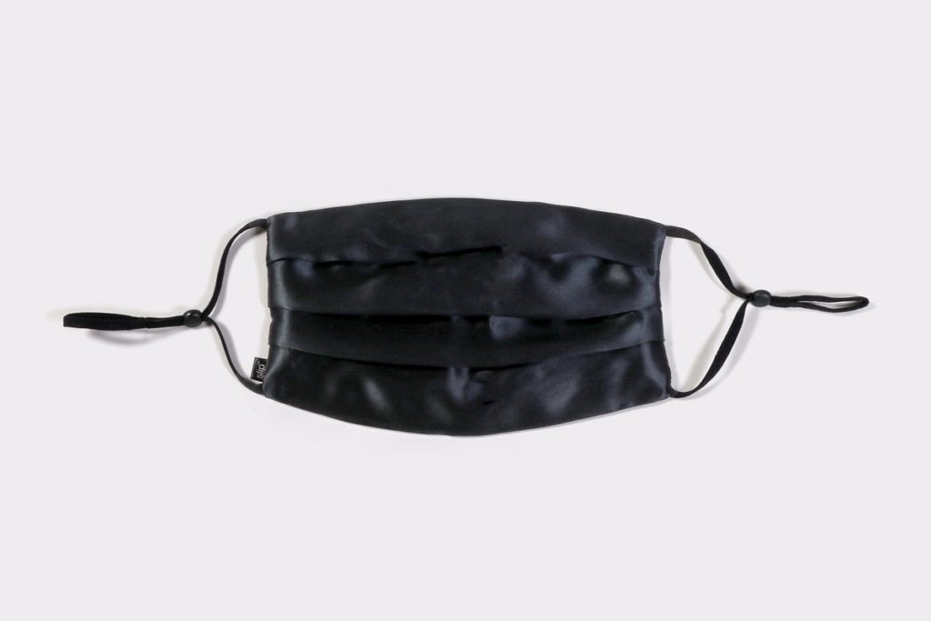 slip black face covering 