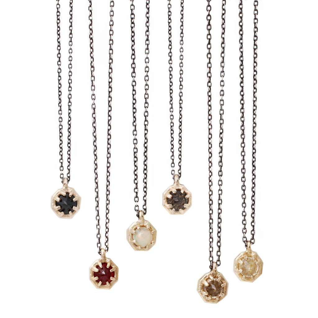 lauren wolf octagon necklace collection