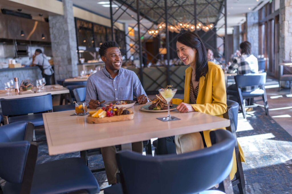 Couple Dining at South Lake Tahoe Restaurant