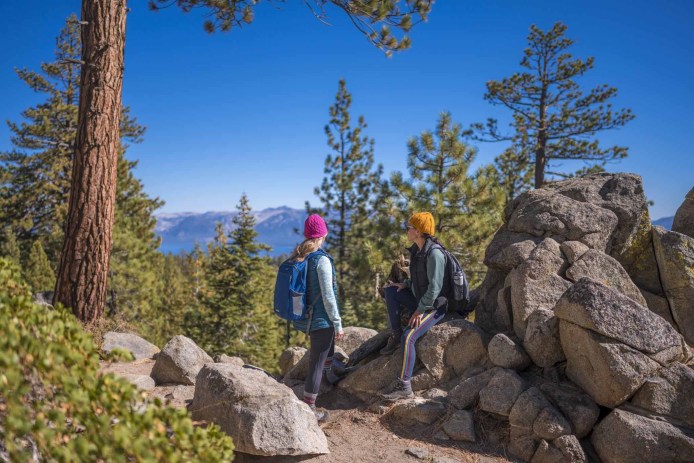 Two Women Hiking at South Lake Tahoe