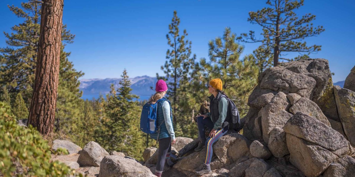 Two Women Hiking at South Lake Tahoe