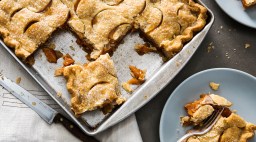 Spiced Persimmon Slab Pie