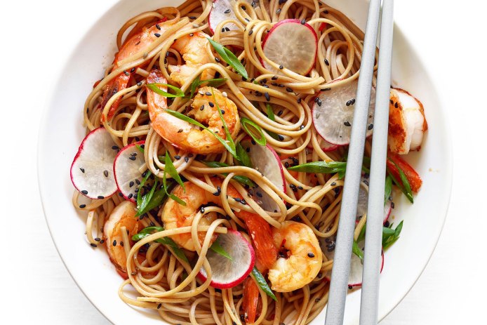 Spicy Soba Noodles with Shrimp