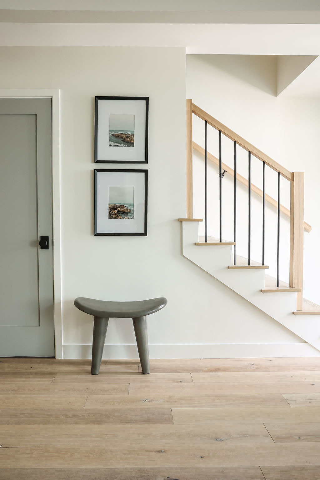 Stairs in Bay Area Townhouse by Collected Interiors