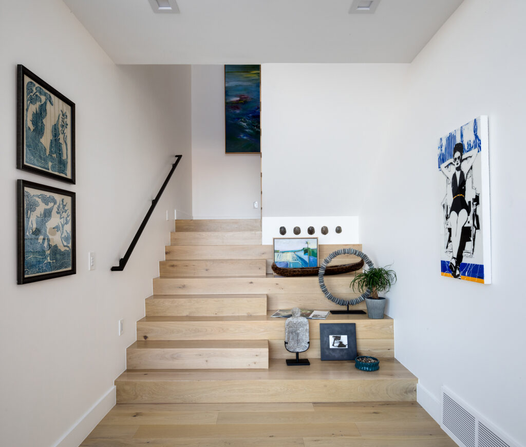 Stairs in Stephanie Hunt Park City Home