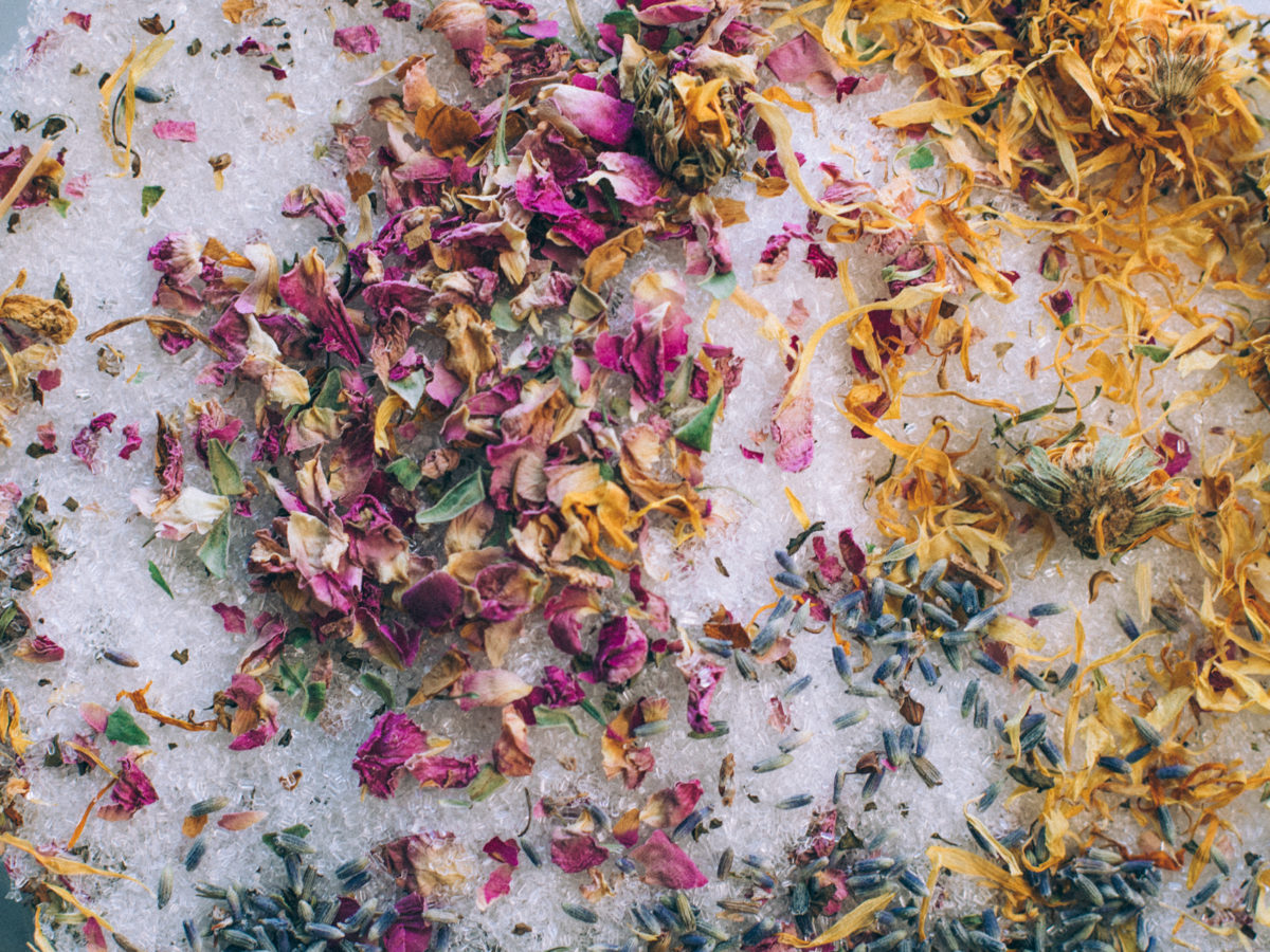 Raw Ingredients for Bath Salts