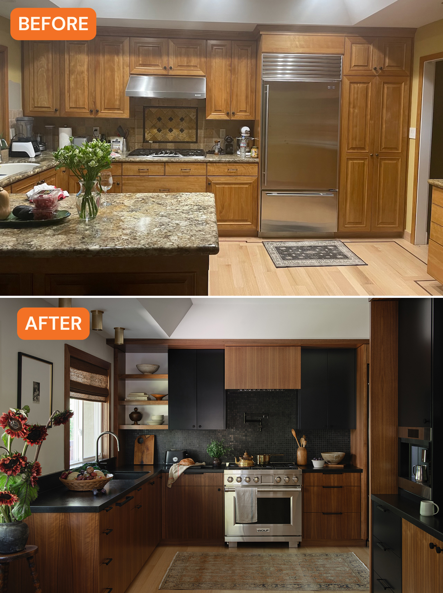 Stove Before and After SF Kitchen Makeover by Danielle Lievre