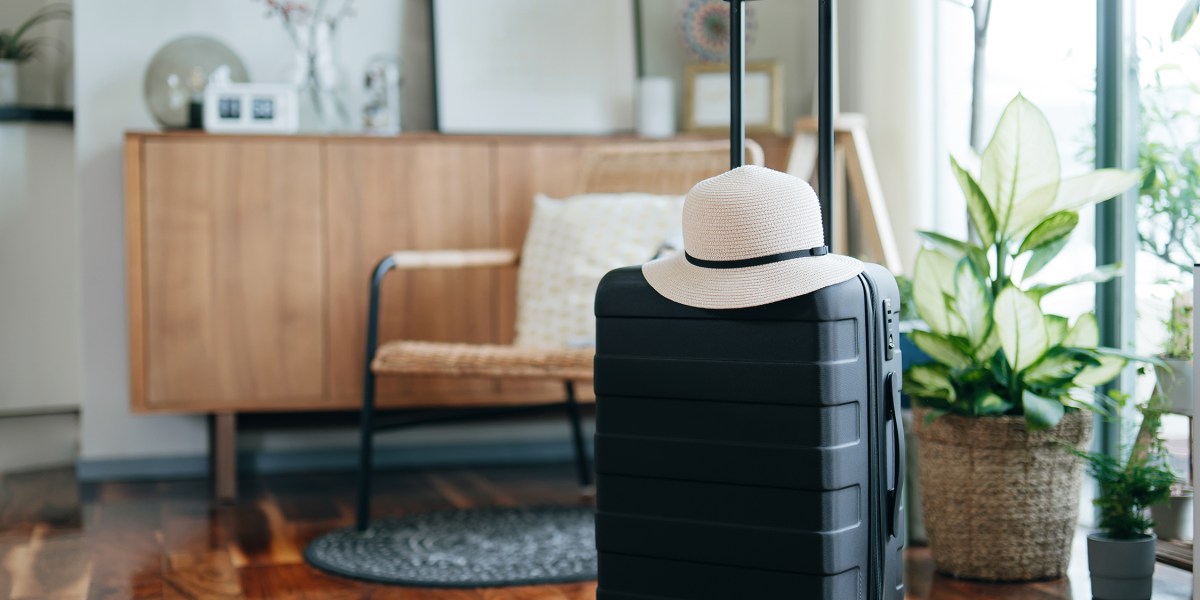 Suitcase Luggage in Apartment