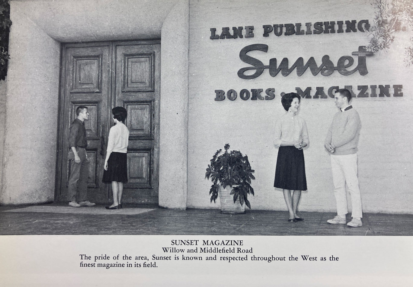 Sunset Magazine Menlo Atherton Yearbook