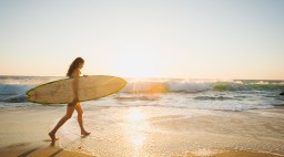 Surfer on Beach