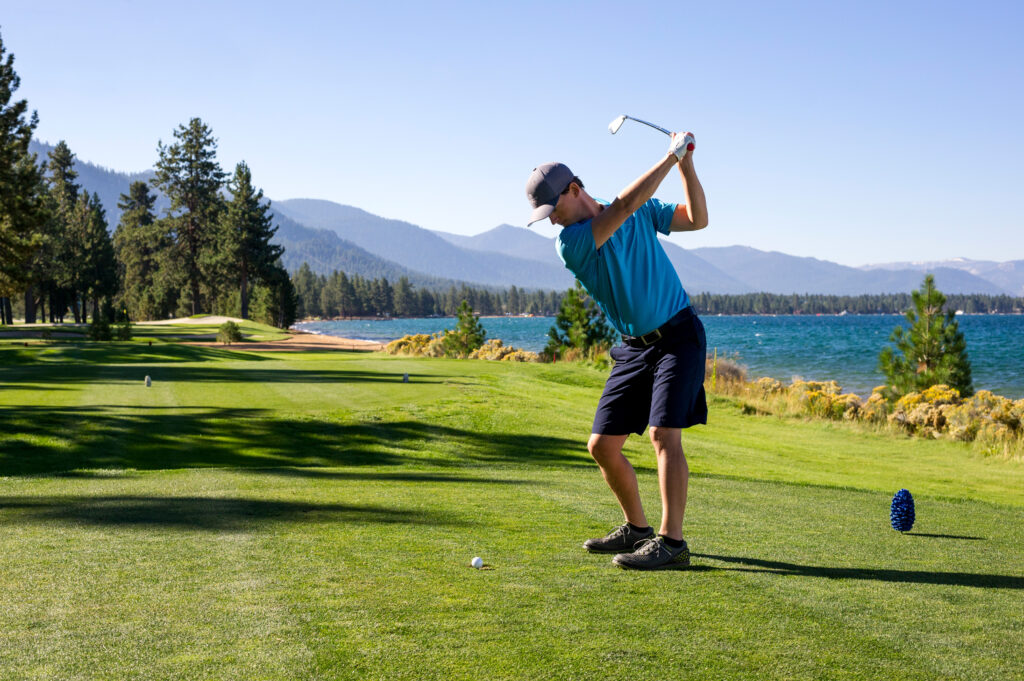 Man Golfing at Edgewood