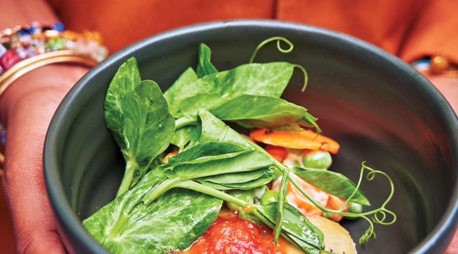 Damian's Tamal de Papa With Russian Salad Recipe