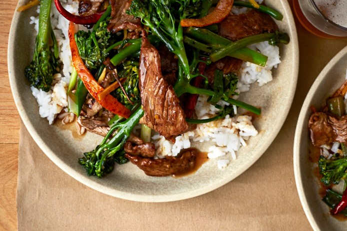 Tangerine Beef and Broccolini (1214)