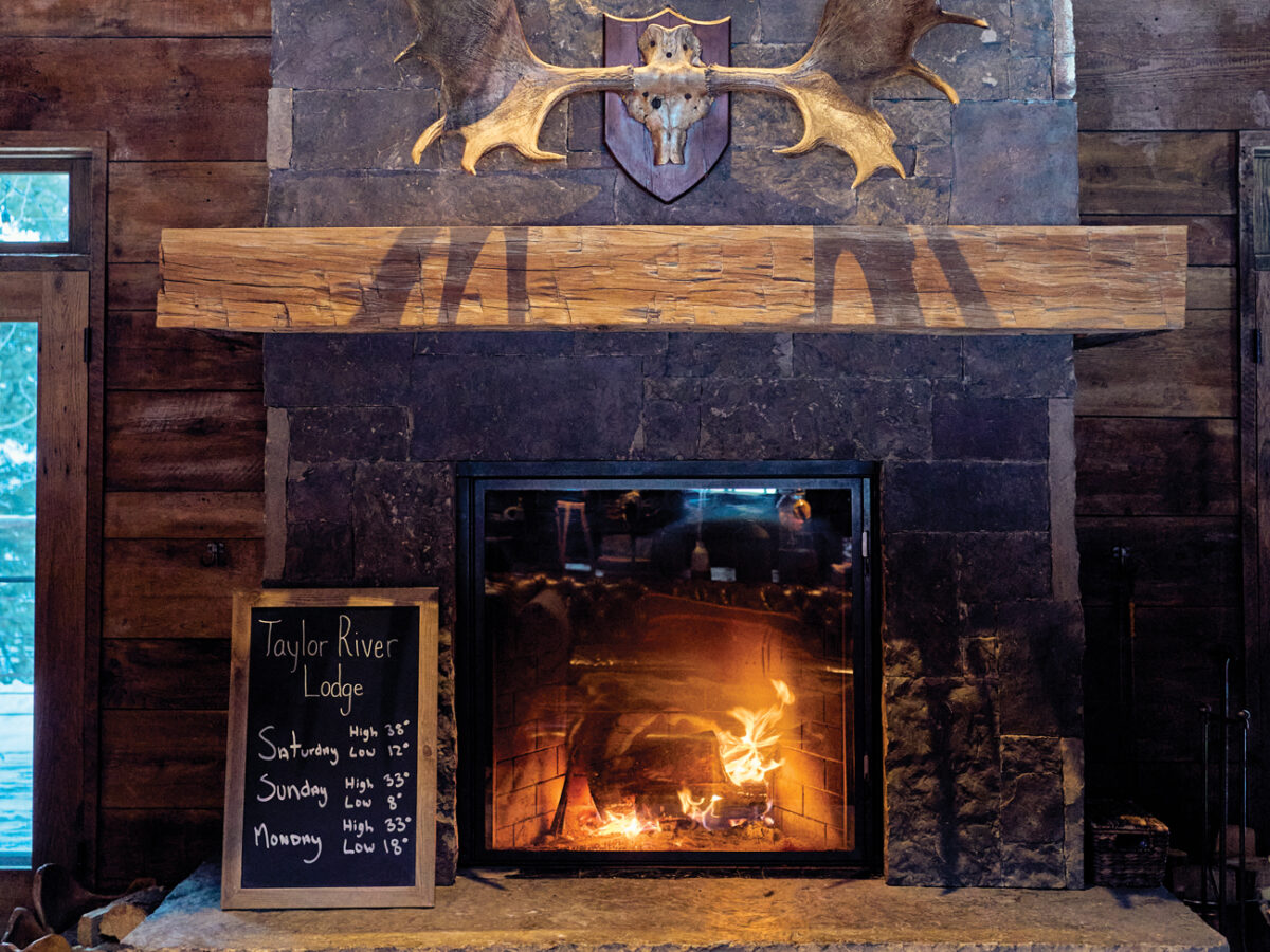 Taylor River Lodge Great Room with Fireplace