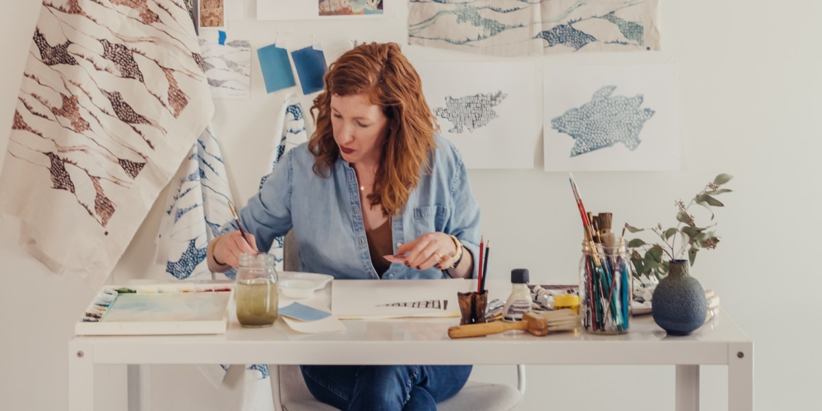 Brook Perdigon in Her Studio