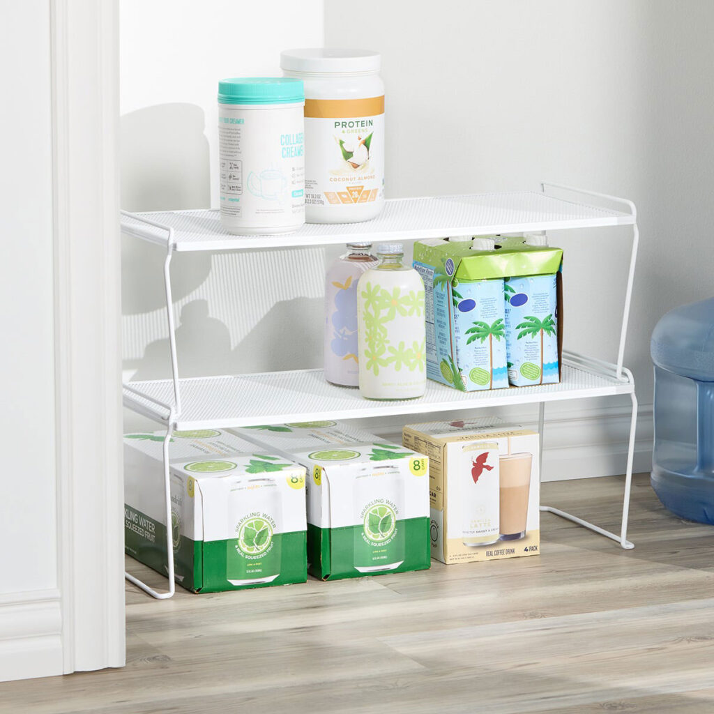 The Container Store Long Mesh Stackable Shelf