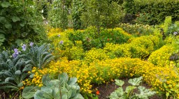 Potager Vegetable and Flower Garden in England