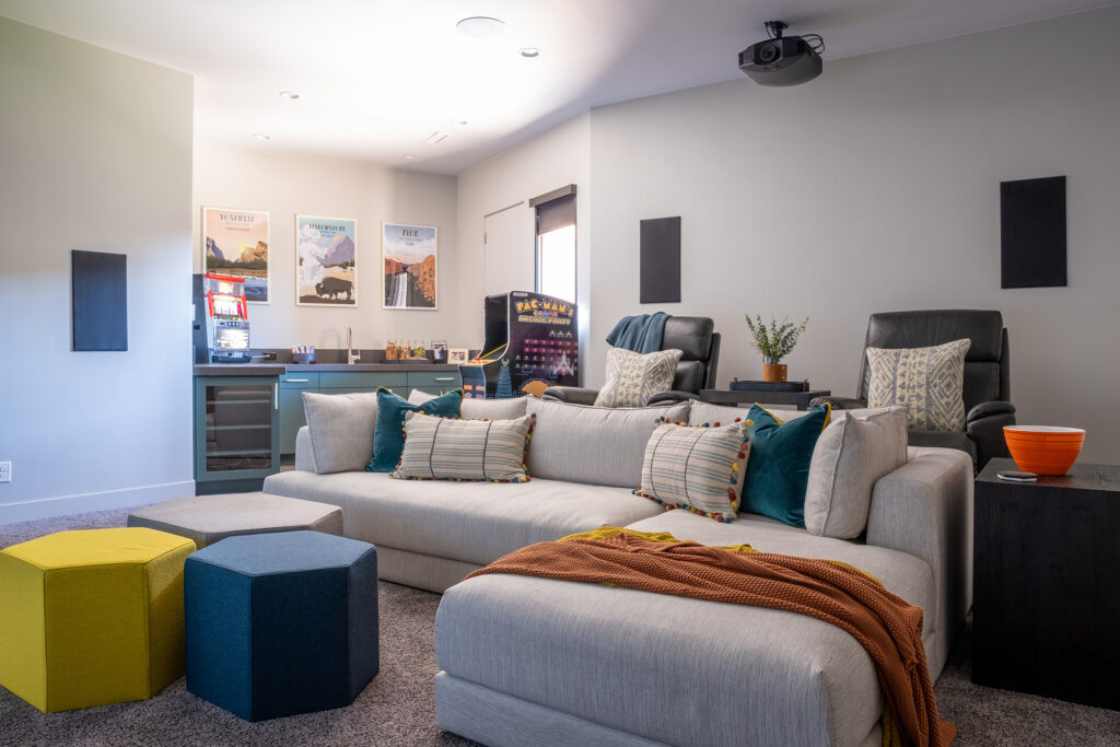 Theater Room by Gina Rachelle Design