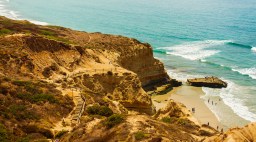 Torrey Pines State Reserve with Black's Beach, San Diego