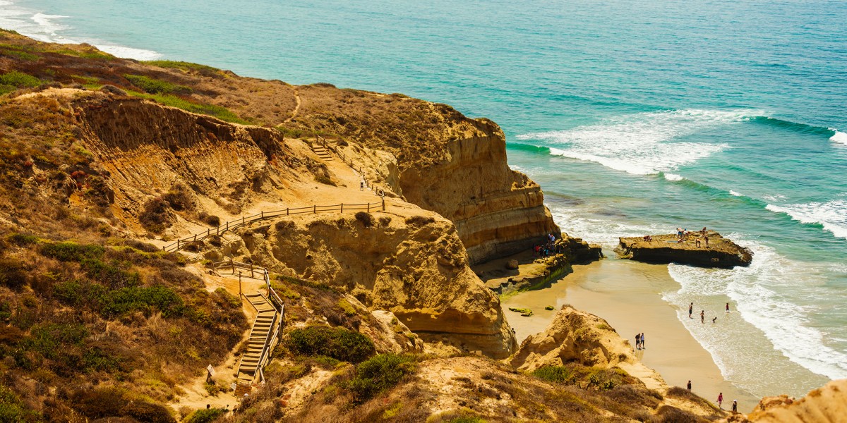 Torrey Pines State Reserve with Black's Beach, San Diego
