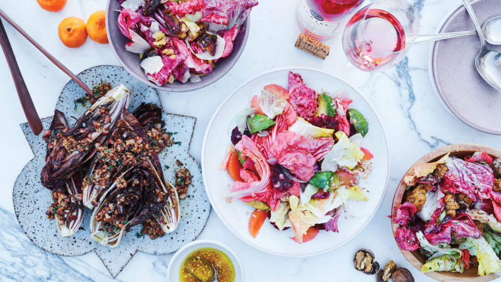 Scribe Chicory Dishes Overhead View
