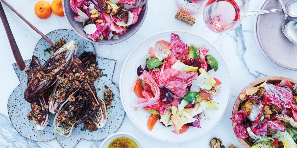 Scribe Chicory Dishes Overhead View