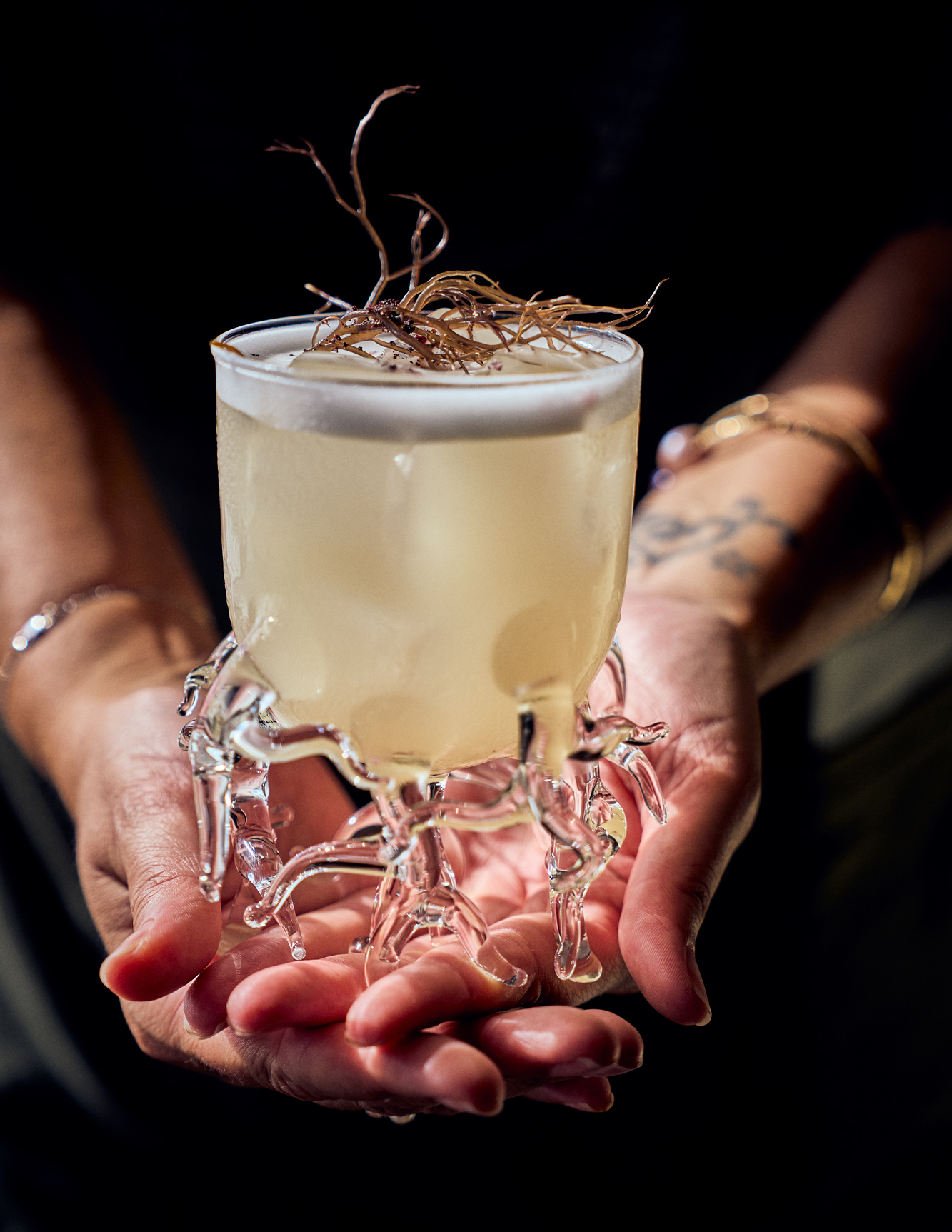 Fairmont Kea Lani Pilina Cocktail in an Octopus Glass