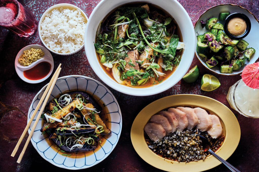 Tiffany's Maui Dishes Overhead