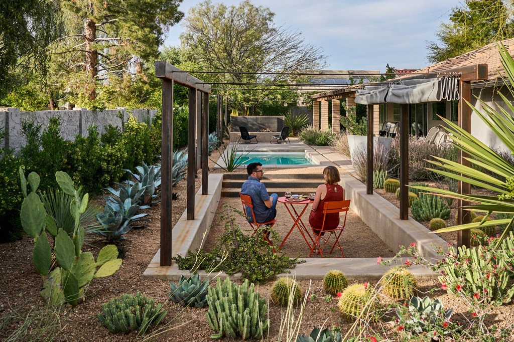 This Multipurpose Garden Paradise Packs in a Pool, Fire Pit, Shower, Outdoor Dining Area, and More