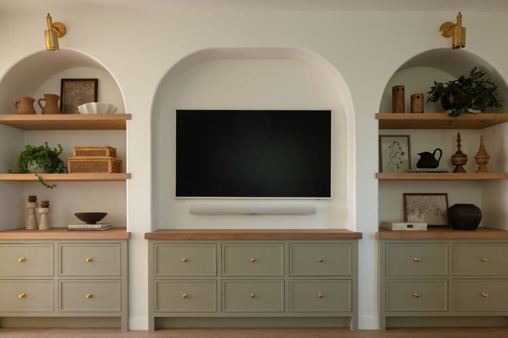 TV Built-in Moorpark Reno by Madison Nicole Design