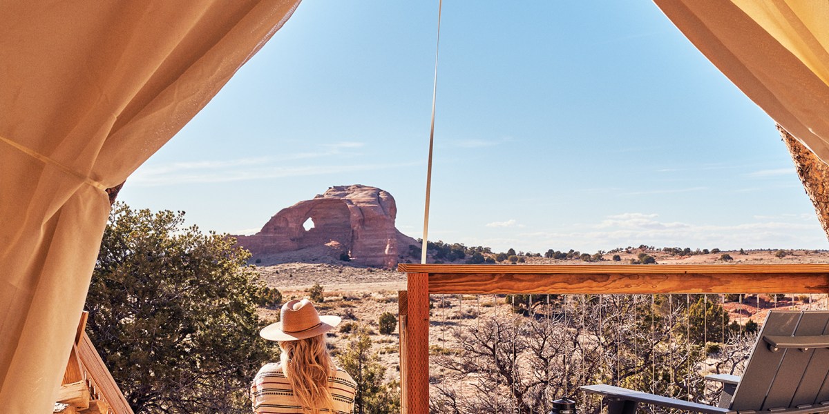 Under Canvas ULUM Moab View from Tent