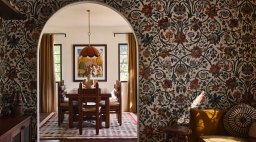 Wallpaper in Ojai Bungalow by Kirsten Blazek