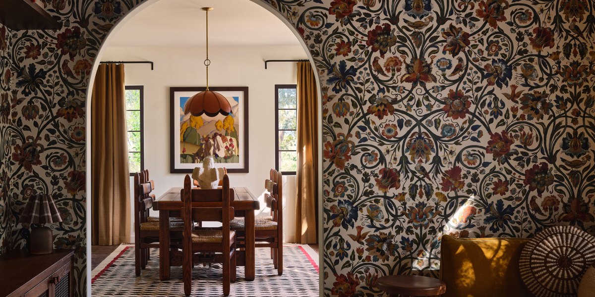 Wallpaper in Ojai Bungalow by Kirsten Blazek