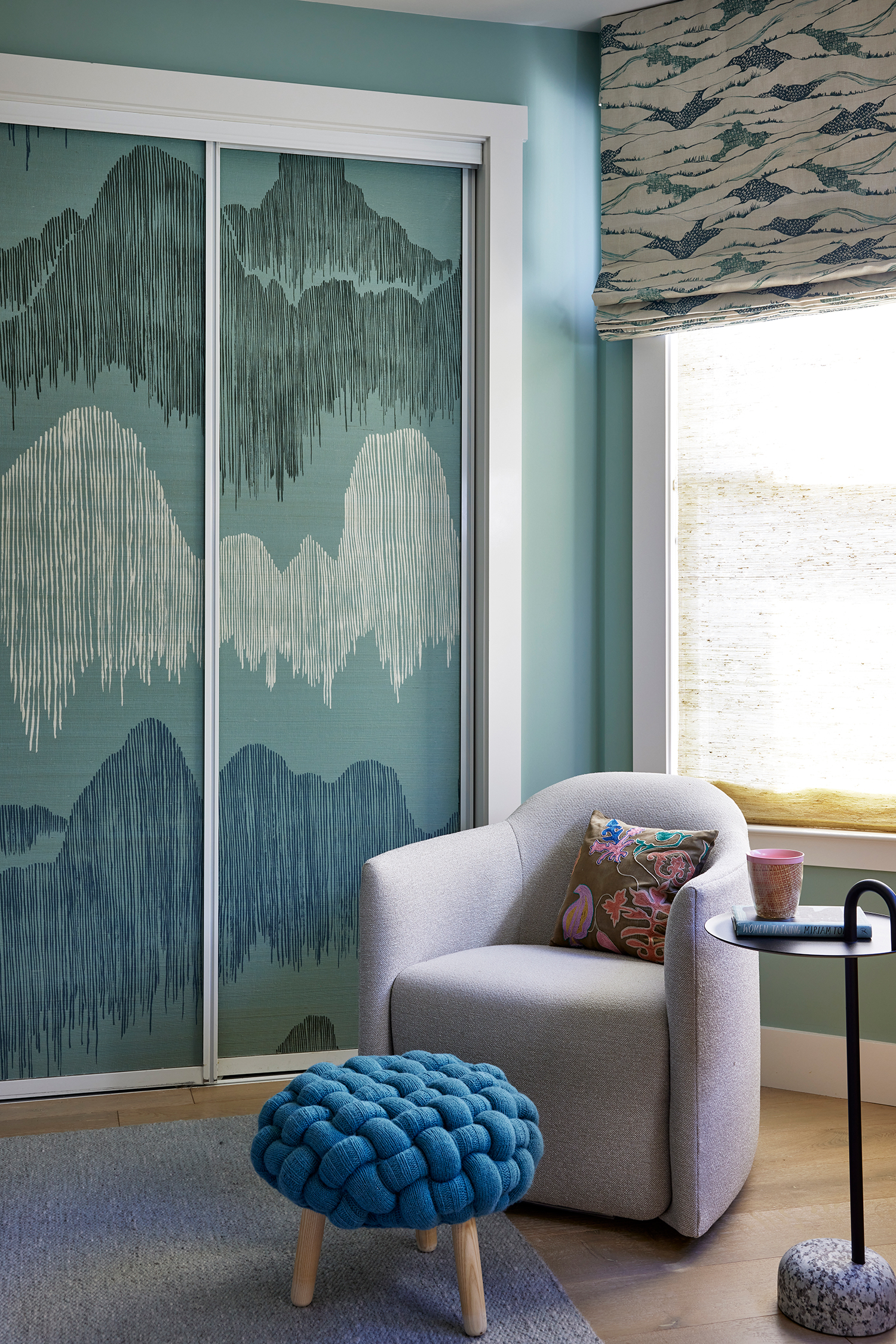 Wallpapered Doors in Mission Condo by Jeannie Fraise