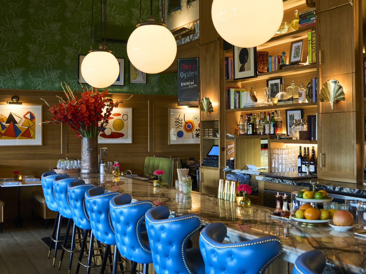 Bar at Bar Cecil restaurant in Palm Springs