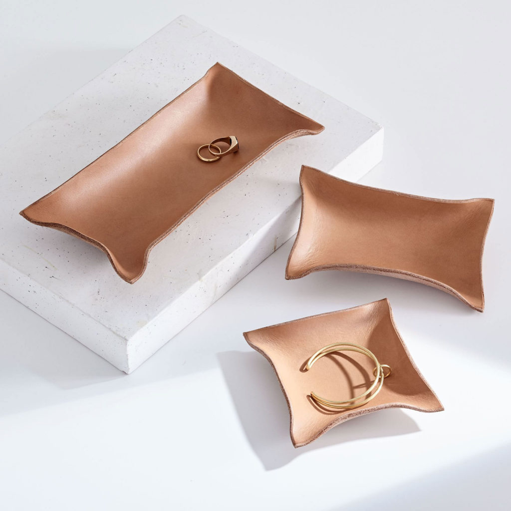 West Elm Leather Tray