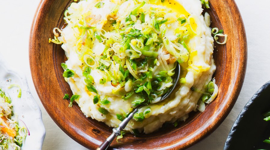 Whipped Potatoes with Three-Onion Butter (1114)