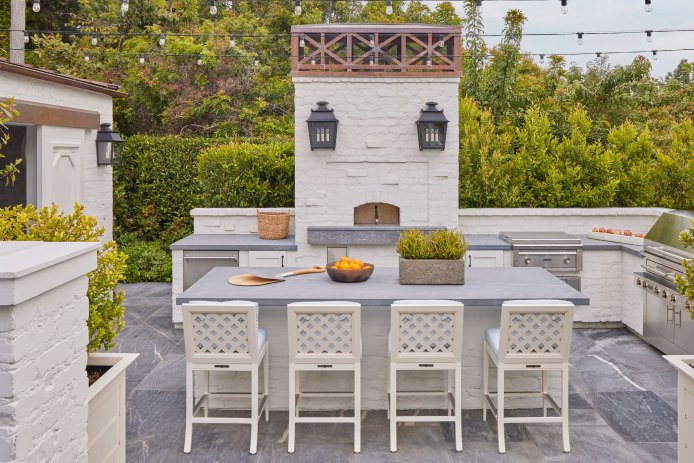 White Outdoor Kitchen by Patricia Benner