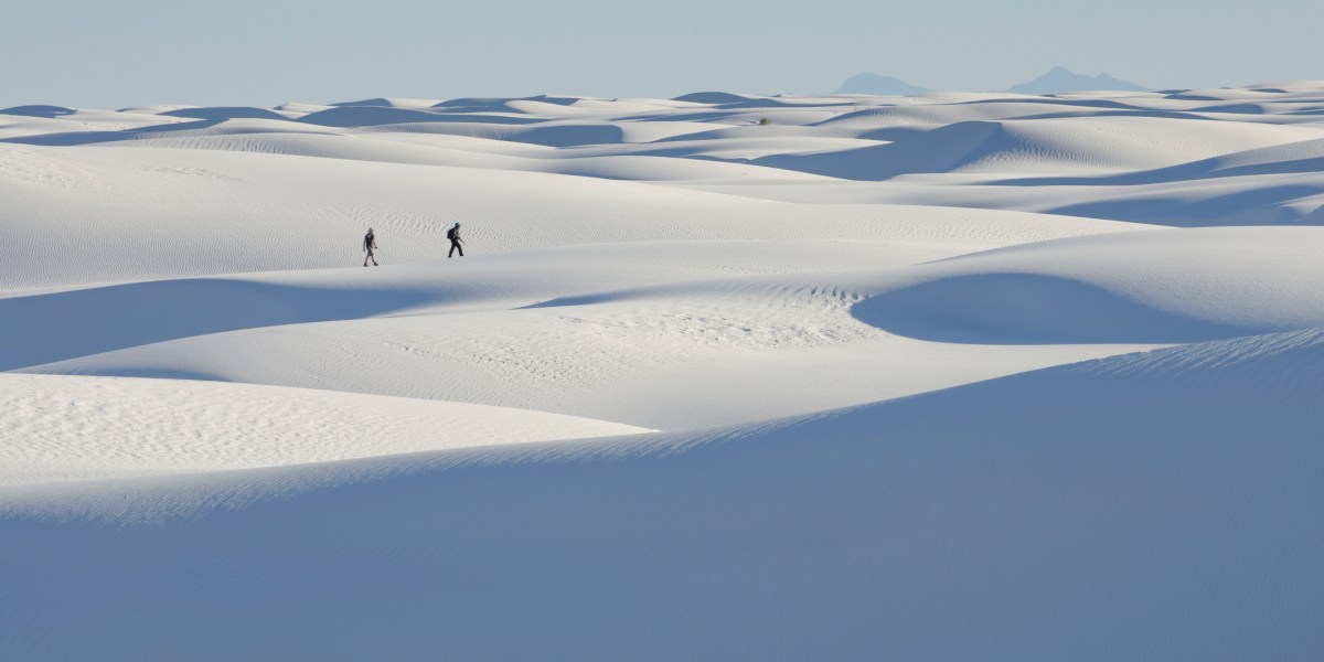 White Sands National Park Hikers