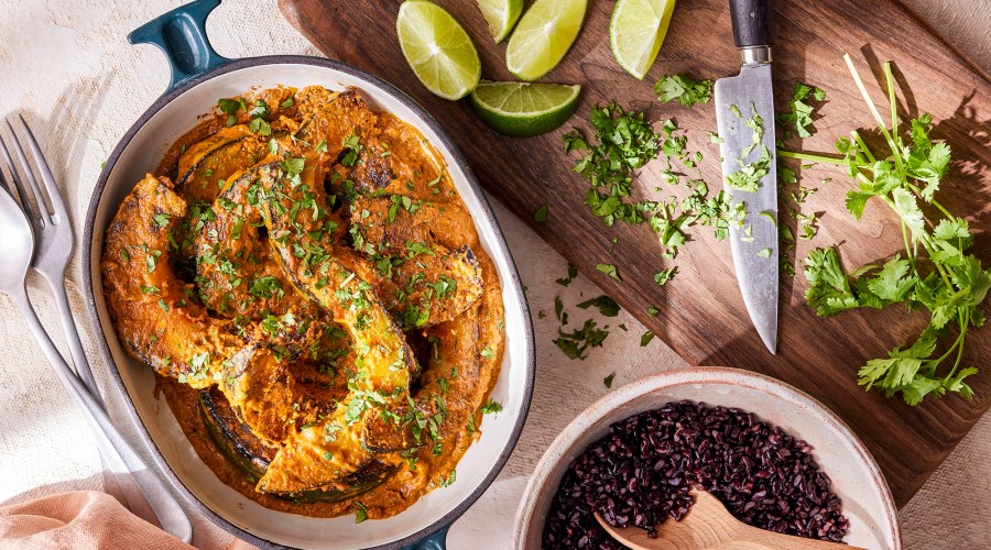 Pipián Rojo-Braised Winter Squash