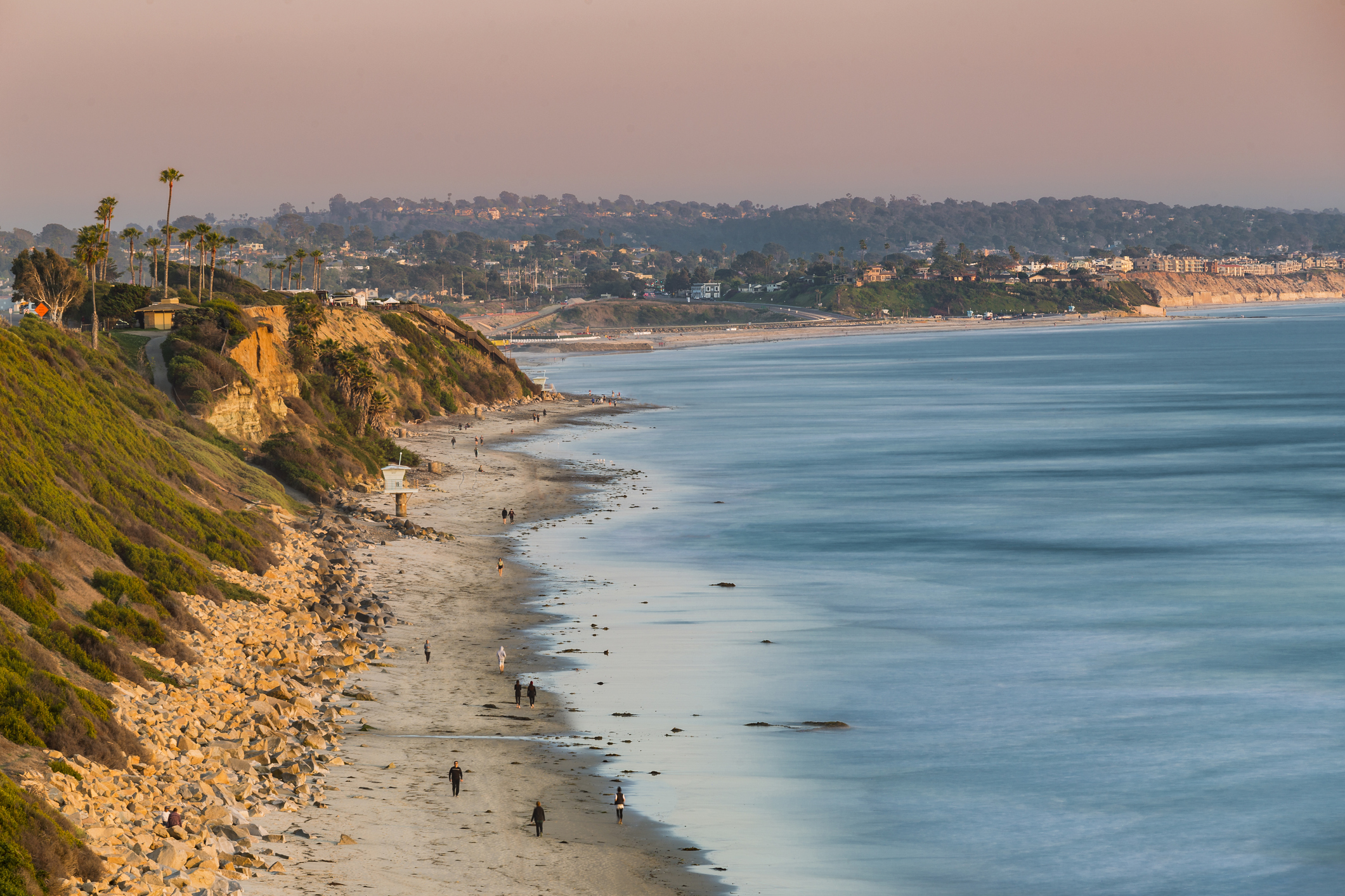 Scenic view of San Elijo Campgrounds' coastline