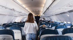 Woman on Airplane