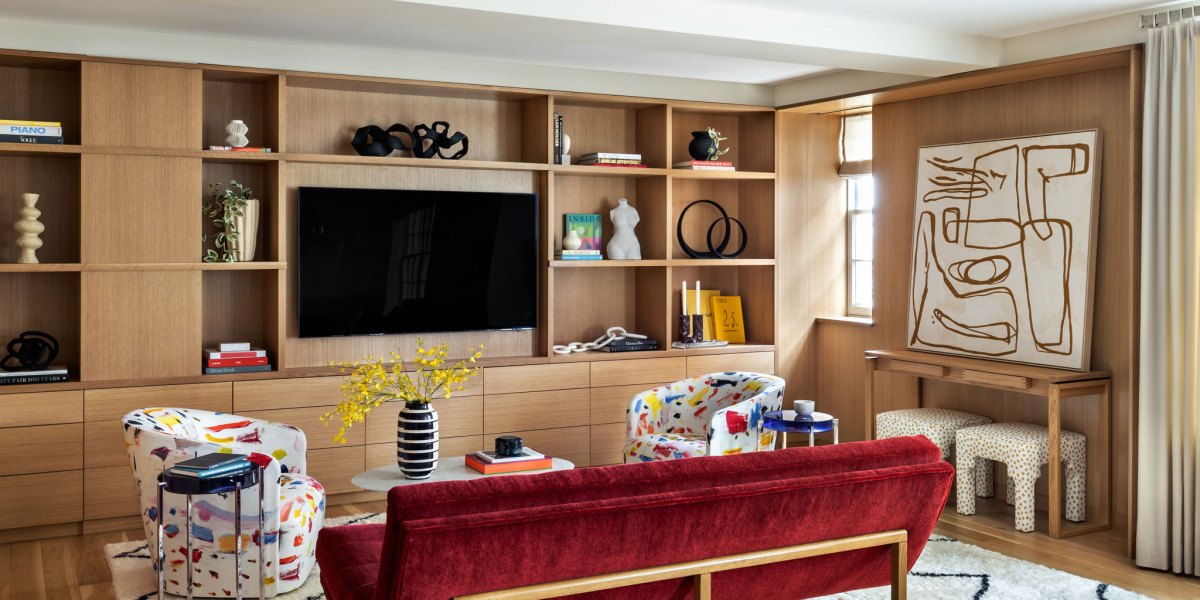 Wood Paneled Room by AM Interior Design